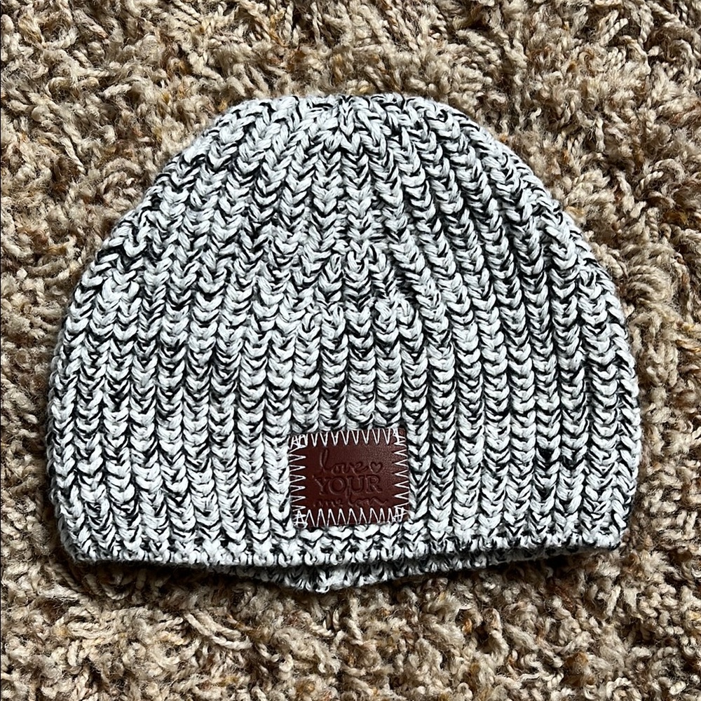 Love Your Melon Gray Knit Beanie